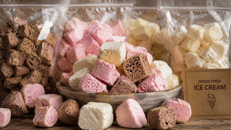 بستنی خشک عمده تهیه شده از مواد اولیه مرغوب